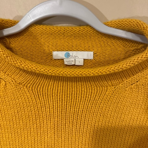 Boden High Neck‎ Wool Blend Sweater Gold Large - Picture 4 of 7
